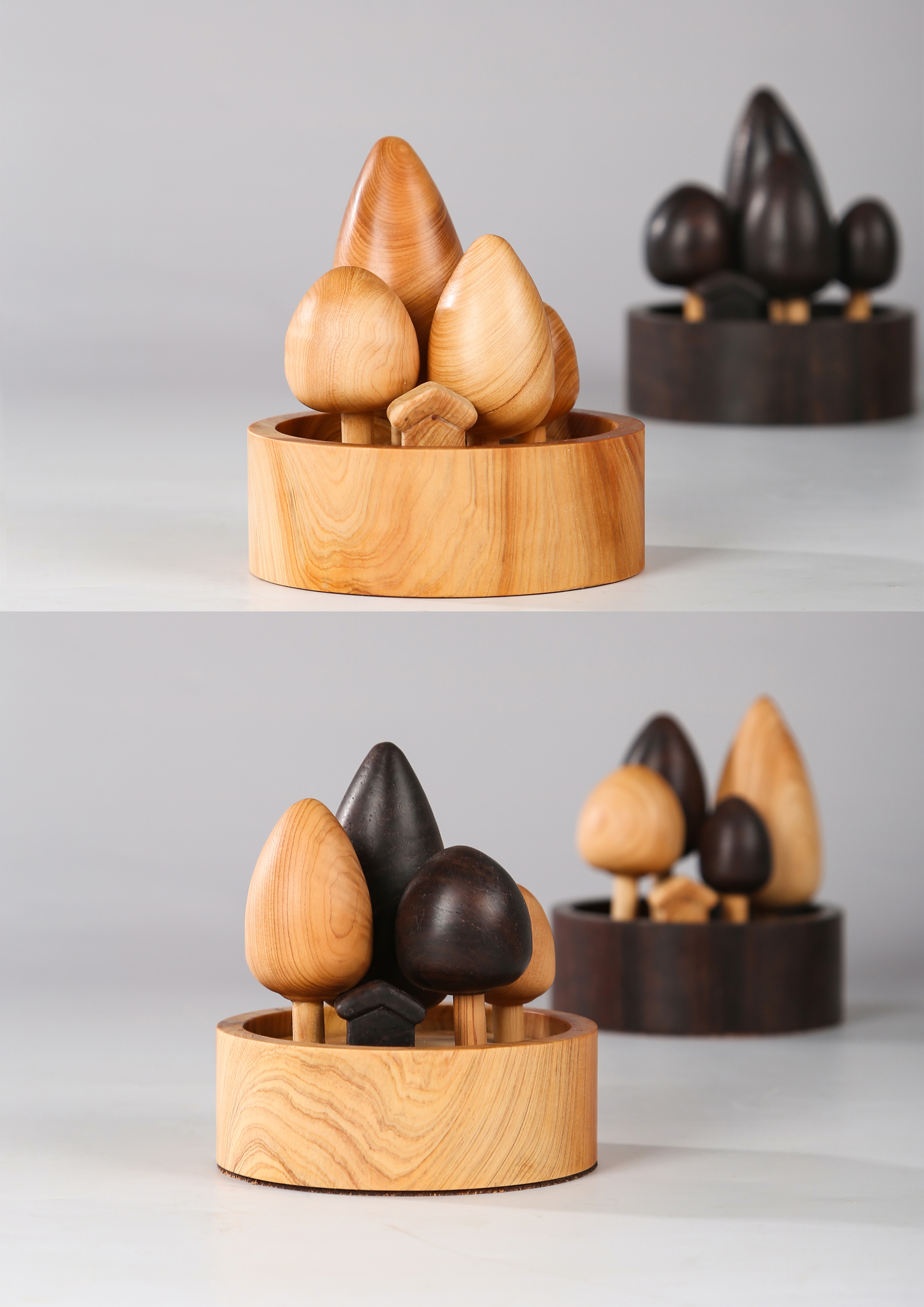 Original handwork，Yunjing Thuja，Taihang Thuja，Two steamed buns，Fragrance，Wooden Handmade，Christmas，