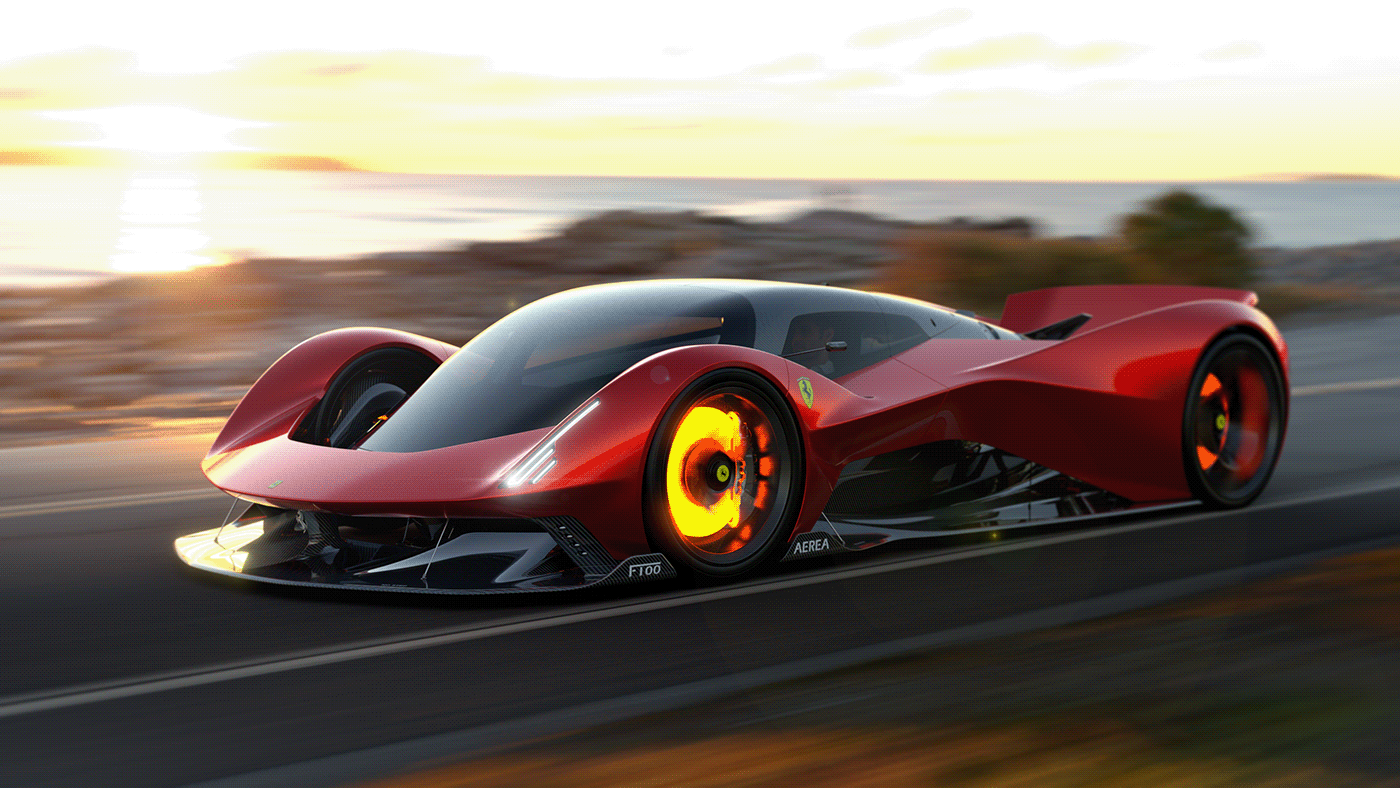 Ferrari，ferrari，Super car，Automobile design，