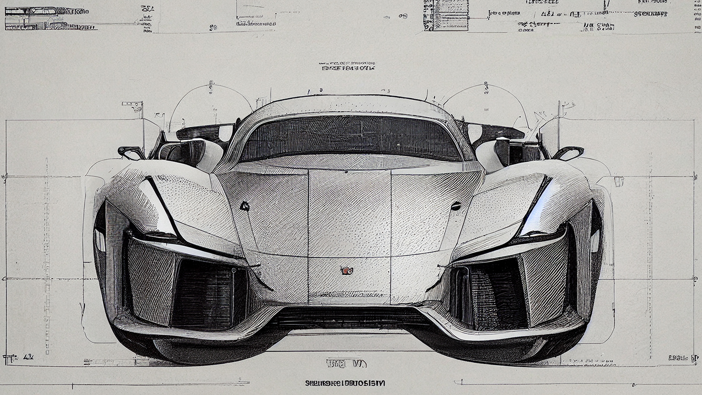 Automobile design，Concept Car，Car sketch，Porsche，Hand drawn，sketch，
