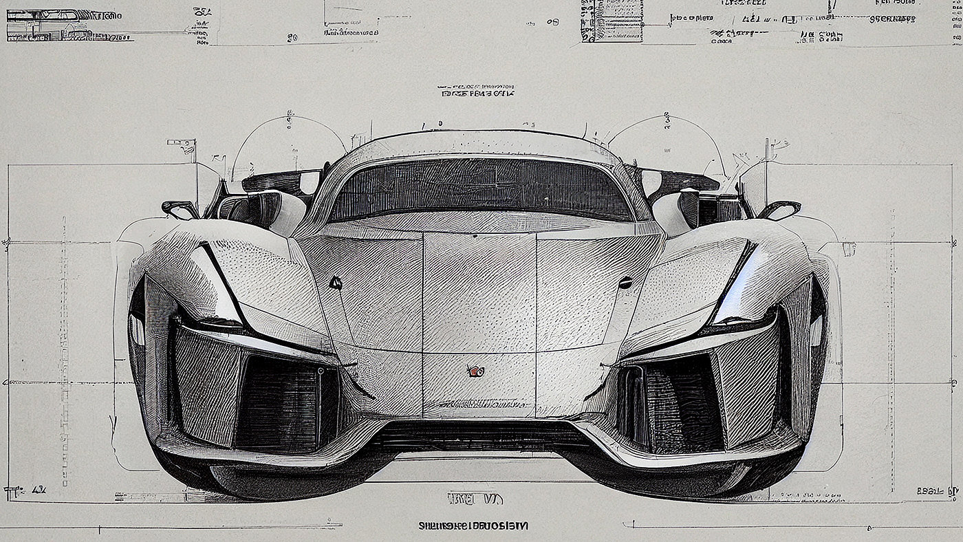 Automobile design，Concept Car，Car sketch，Porsche，Hand drawn，sketch，