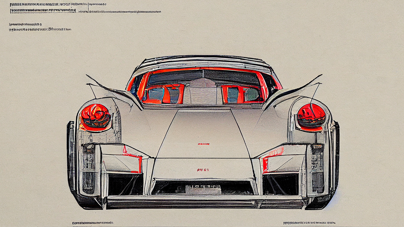 Automobile design，Concept Car，Car sketch，Porsche，Hand drawn，sketch，