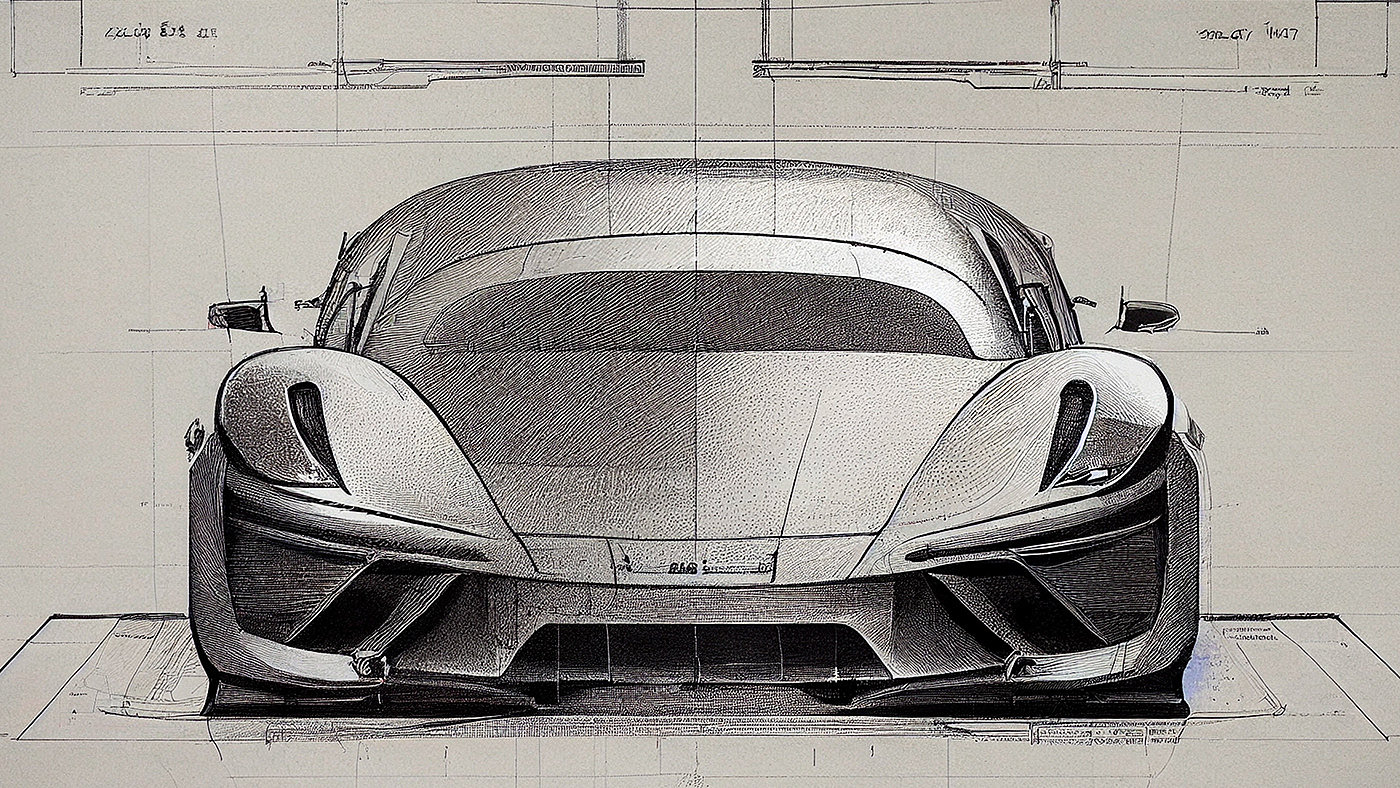 Automobile design，Concept Car，Car sketch，Porsche，Hand drawn，sketch，