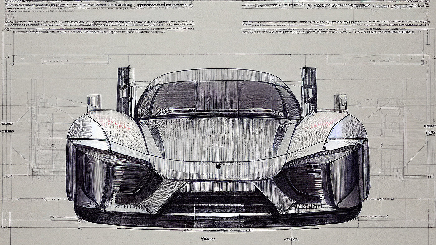 Automobile design，Concept Car，Car sketch，Porsche，Hand drawn，sketch，