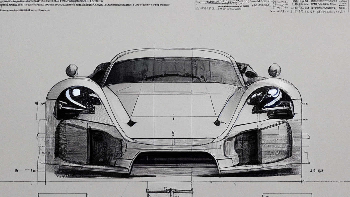 Automobile design，Concept Car，Car sketch，Porsche，Hand drawn，sketch，