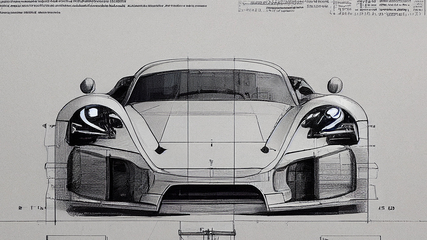 Automobile design，Concept Car，Car sketch，Porsche，Hand drawn，sketch，