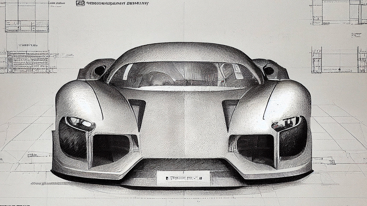 Automobile design，Concept Car，Car sketch，Porsche，Hand drawn，sketch，