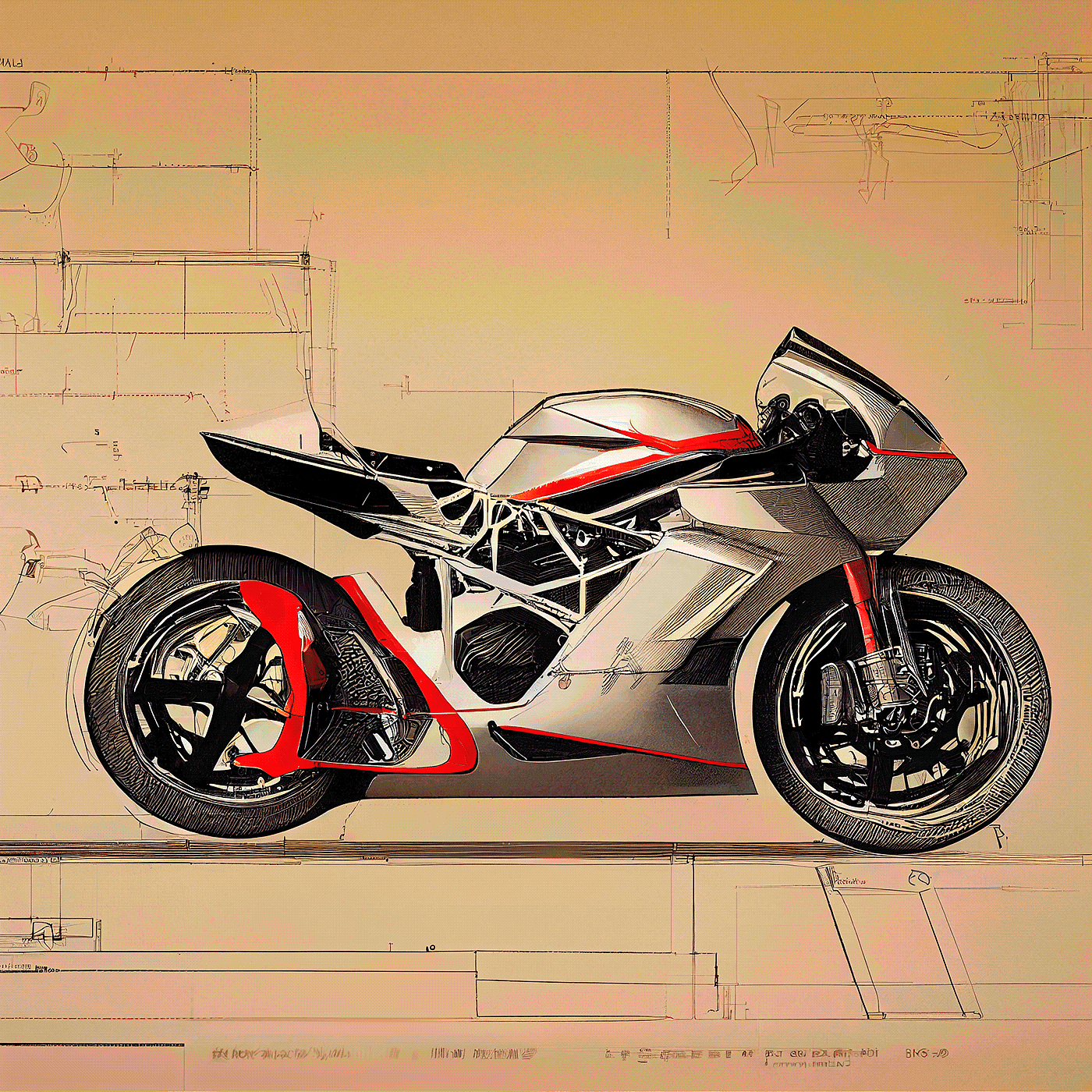 conceptual design，conceptual design，motorcycle，motorcycle，Motorcycle sketch，Motorcycle sketch，