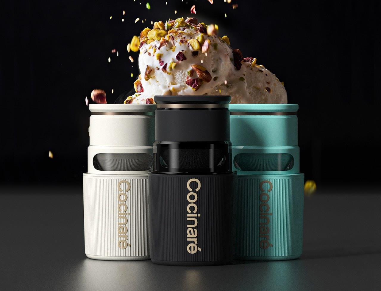 product design，Appearance design，exquisite，Ice cream machine，convenient，