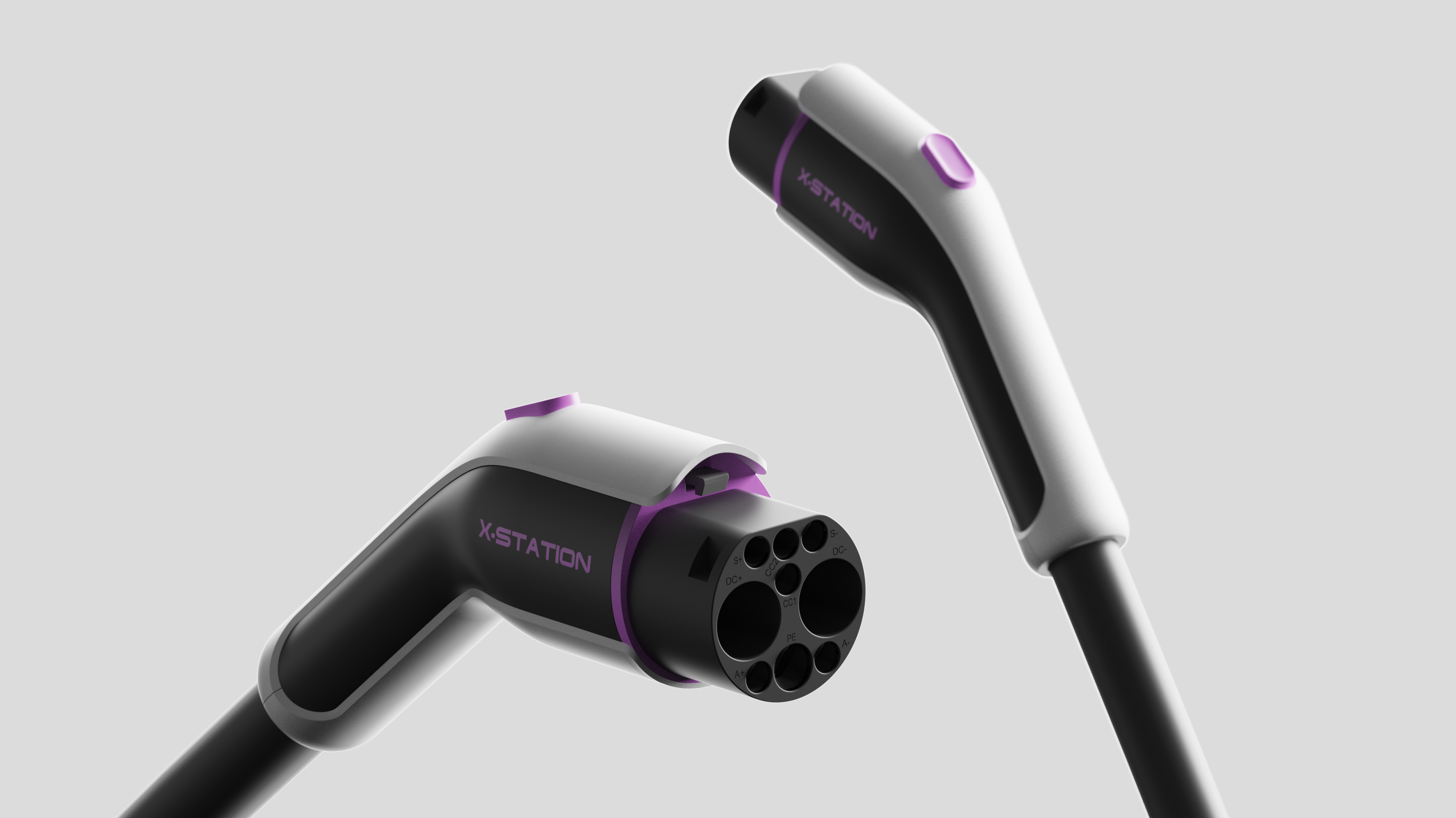 Super charging pile，Simple technology style，conceptual design，Independent project，