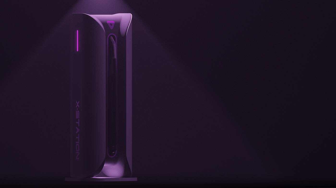 Super charging pile，Simple technology style，conceptual design，Independent project，