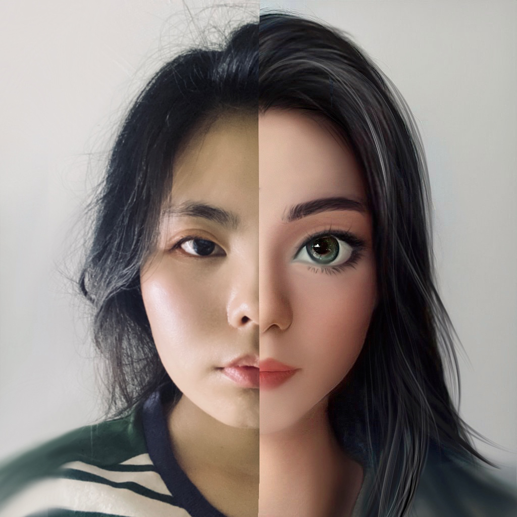 head portrait，Hand drawn，