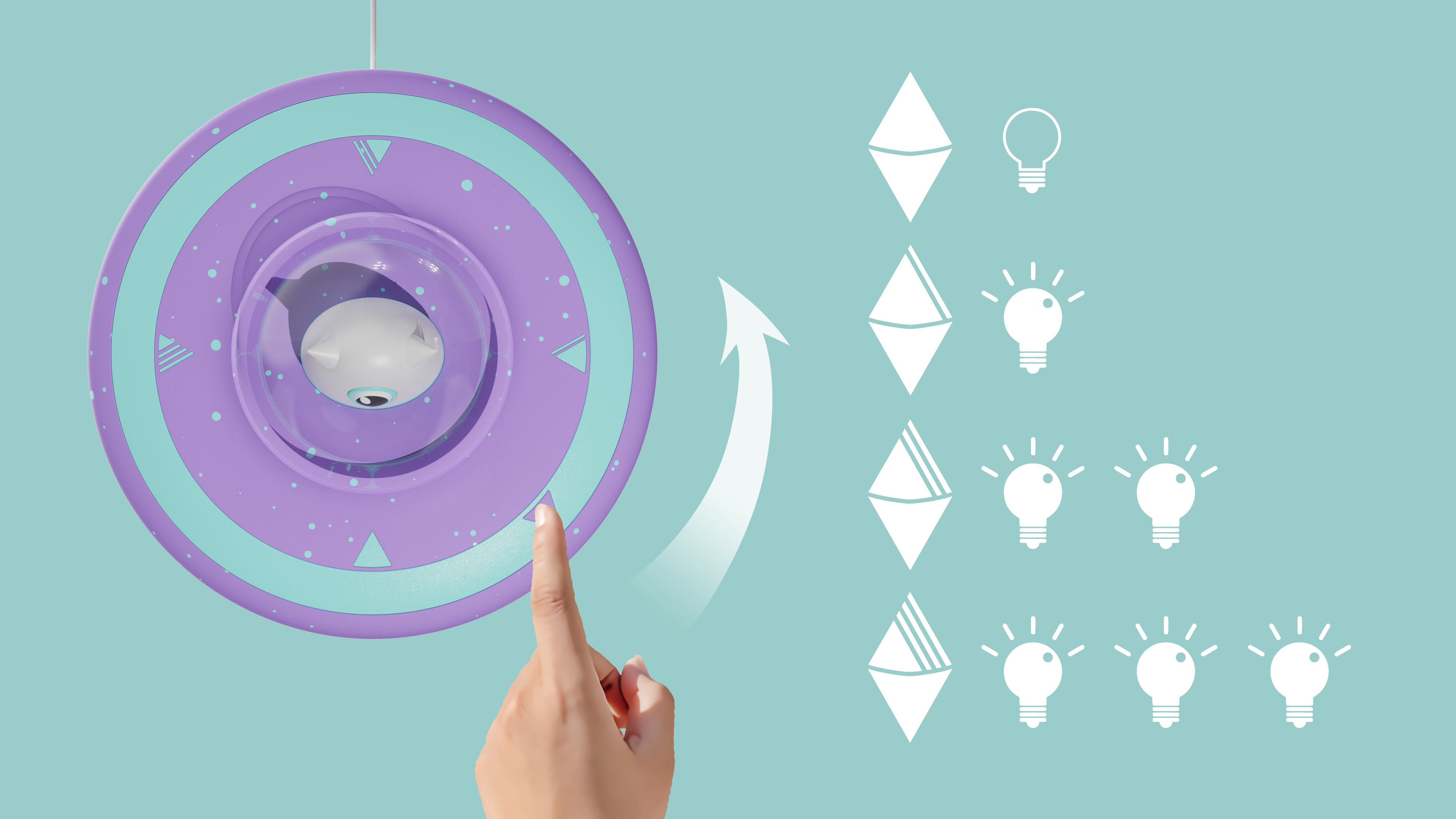 ufo，Flying saucer，Desk lamp，lamp，alien，smoke，