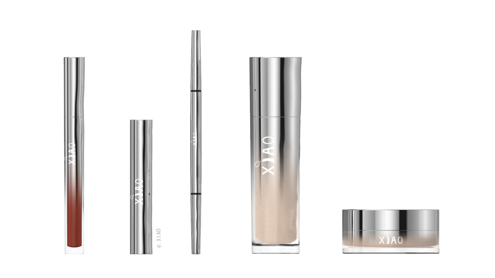 Beauty makeup, cosmetics, makeup，Lip glaze, lipstick, eyebrow pencil, foundation liquid, loose powder，Appearance design，