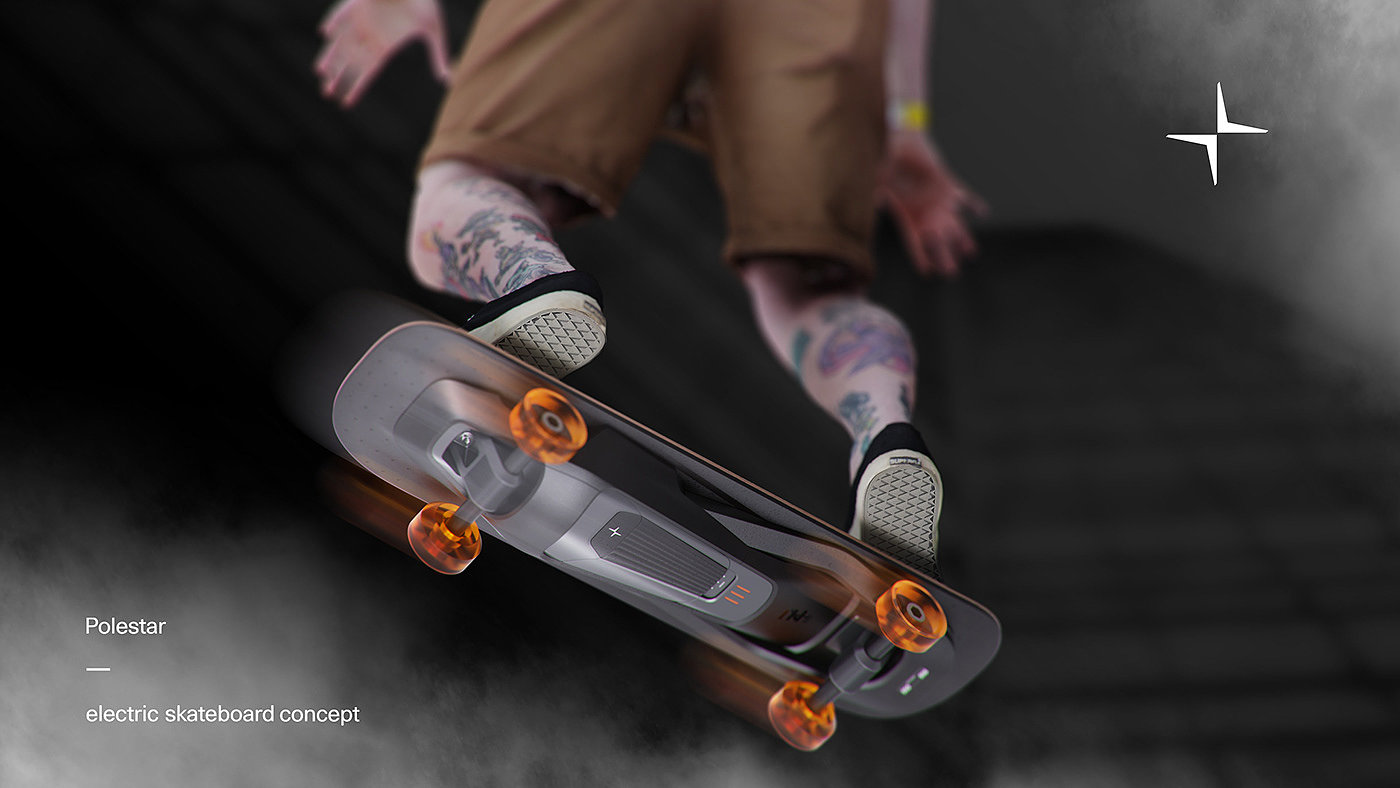 Polestar，电动滑板，E-skateboard，