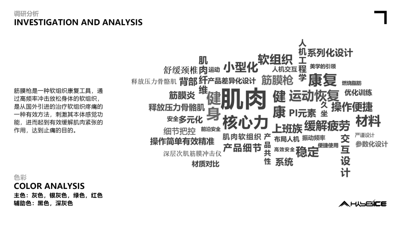 industrial design，product design，Portfolio production，Fascia gun，