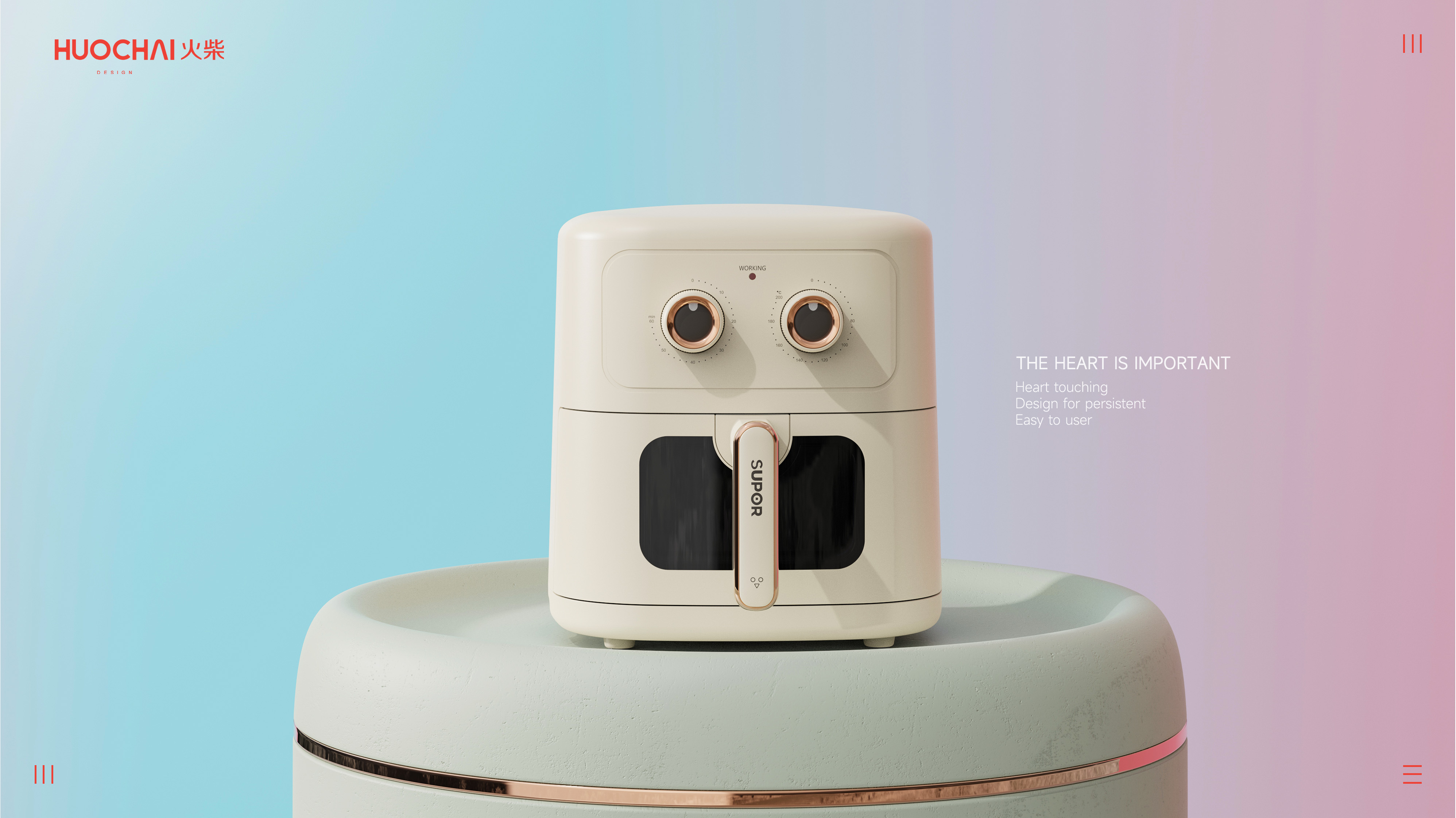 Household 5L Large Capacity Visual Window Dual Knob Control Time Control Temperature，