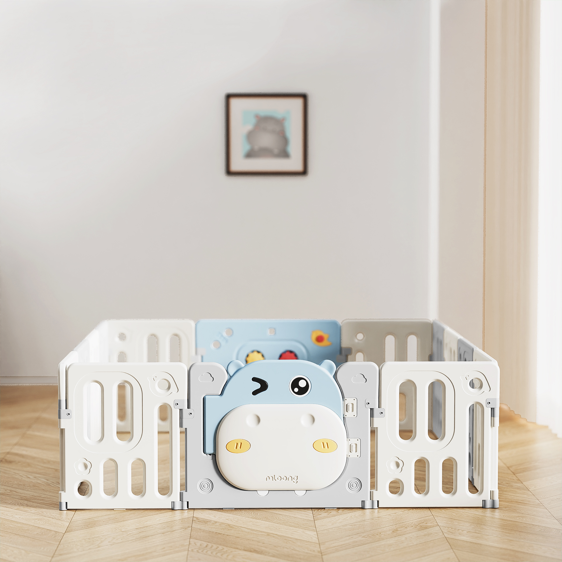 enclosure，Mother and baby，