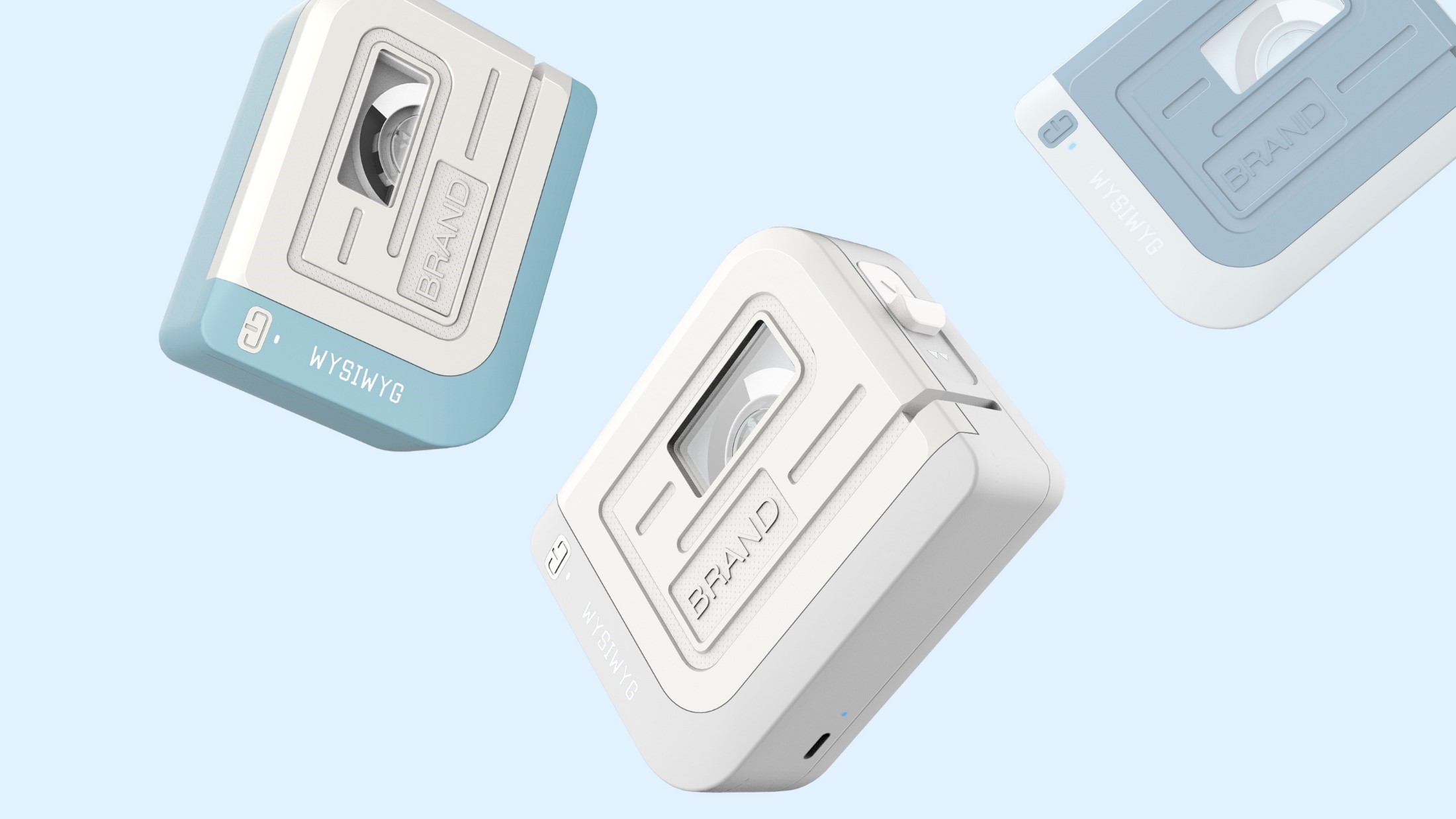 Note printer，Appearance design，Retro style，Extremely simple wind，