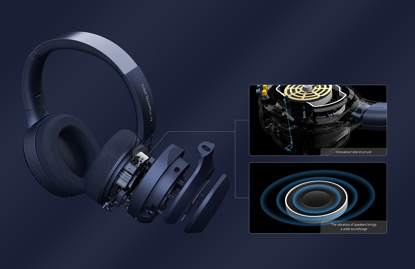 product design，hi-fi equipment，Wireless headset，