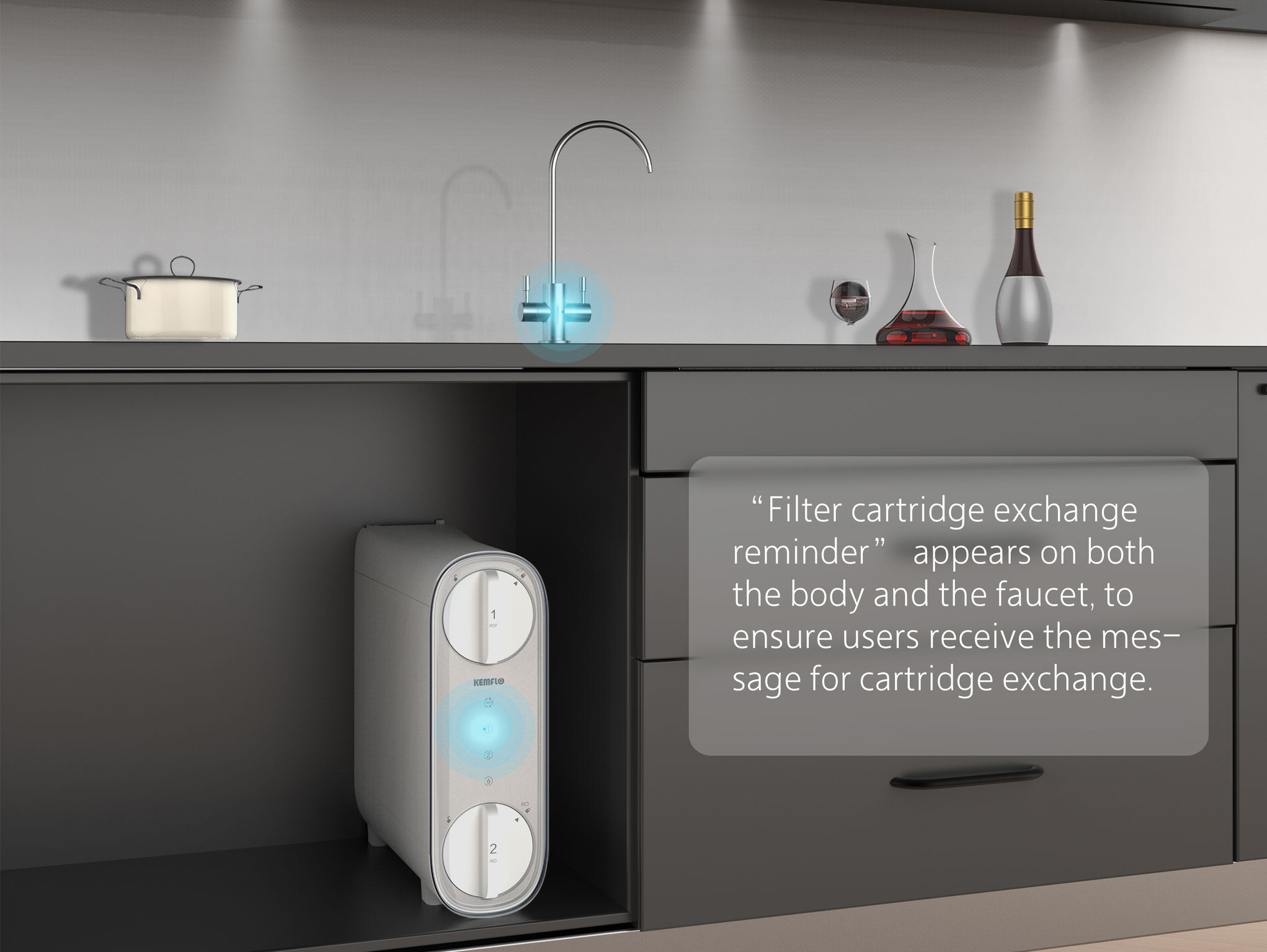 product design，kitchen，Water purifier，