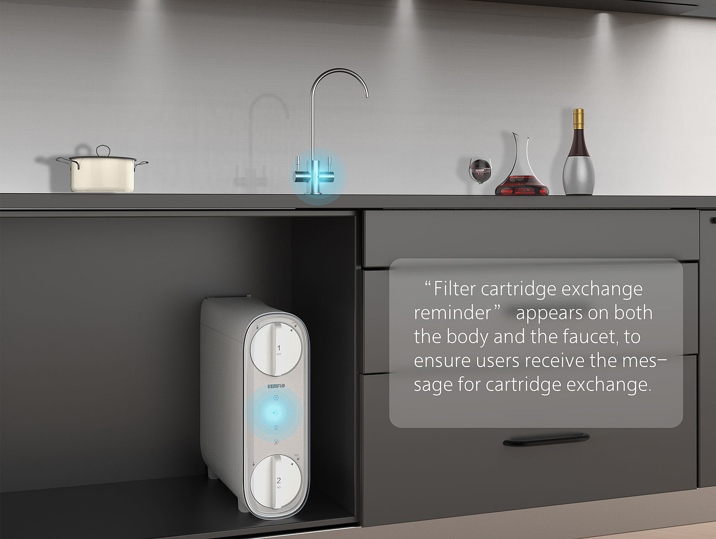 product design，kitchen，Water purifier，