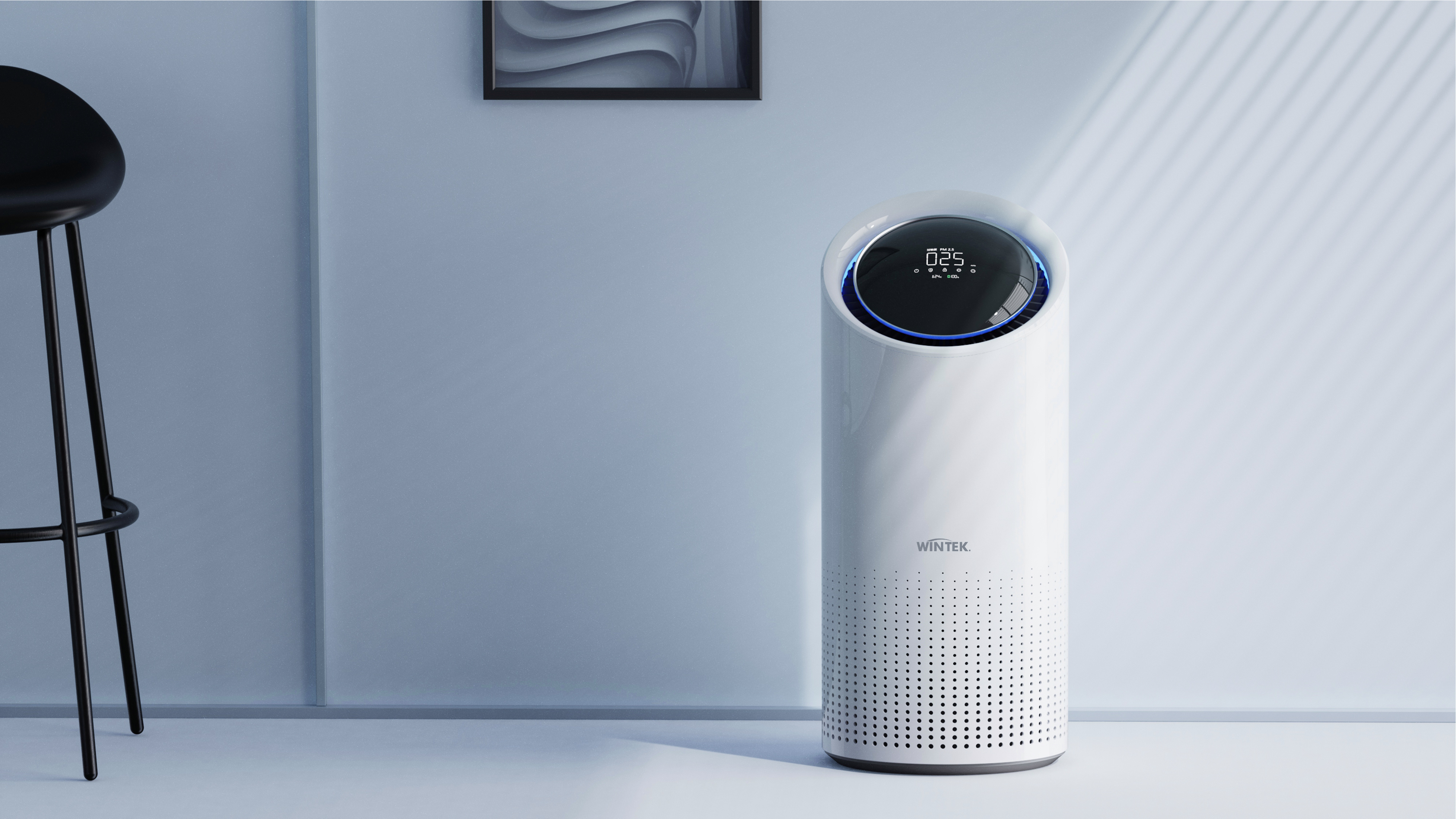 product design，WINTEK，air cleaner，Air health，CMF design，Red design，