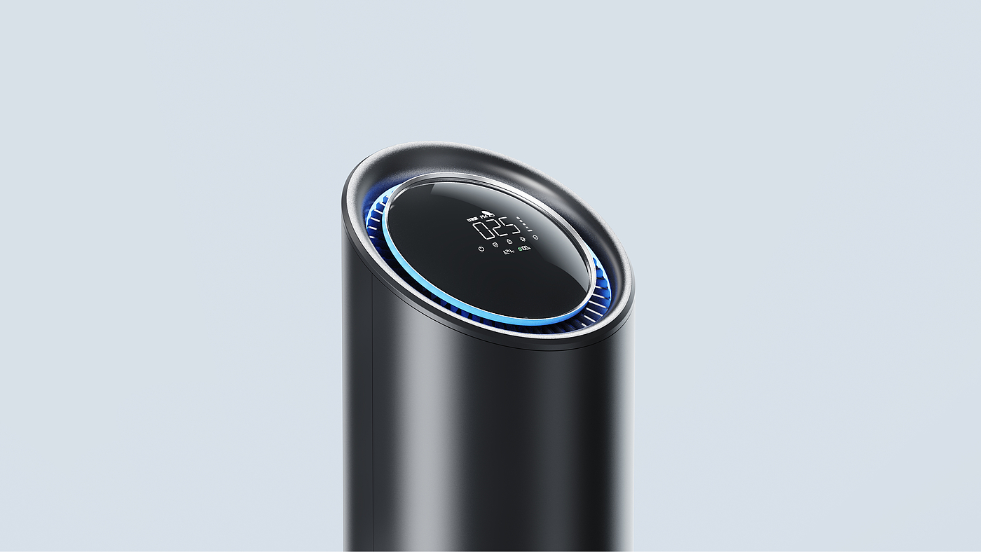 product design，WINTEK，air cleaner，Air health，CMF design，Red design，
