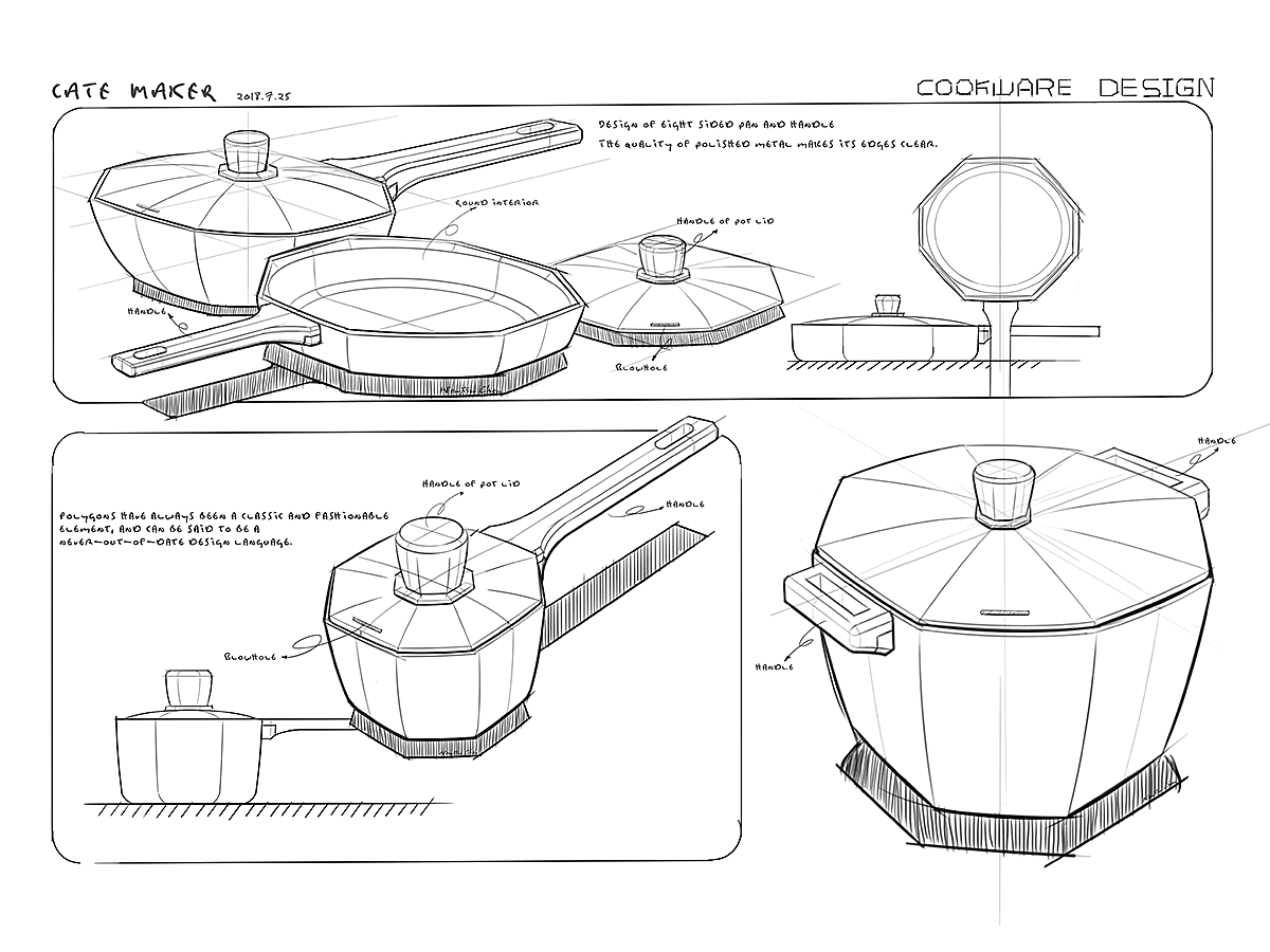 industrial design，Appearance design，product design，cookware，