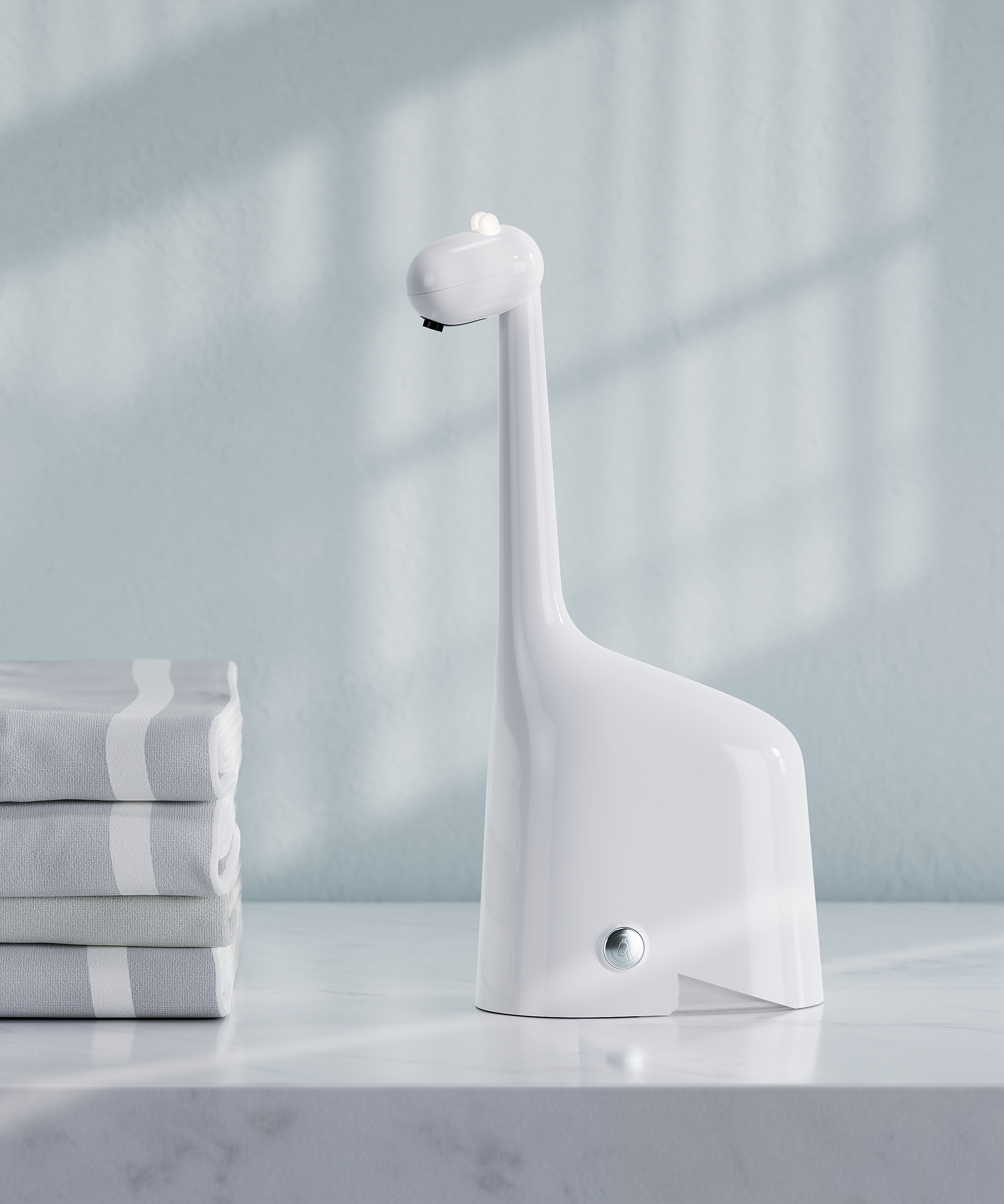 giraffe，Liquid soap，automatic，Children's products，Home Furnishing，product design，3D rendering，three-dimensional，