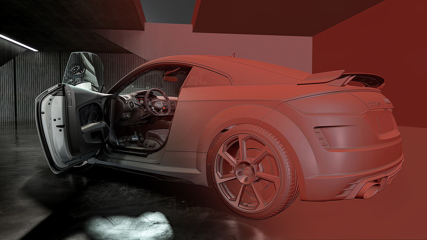 audi，automobile，Computer animation，3d，