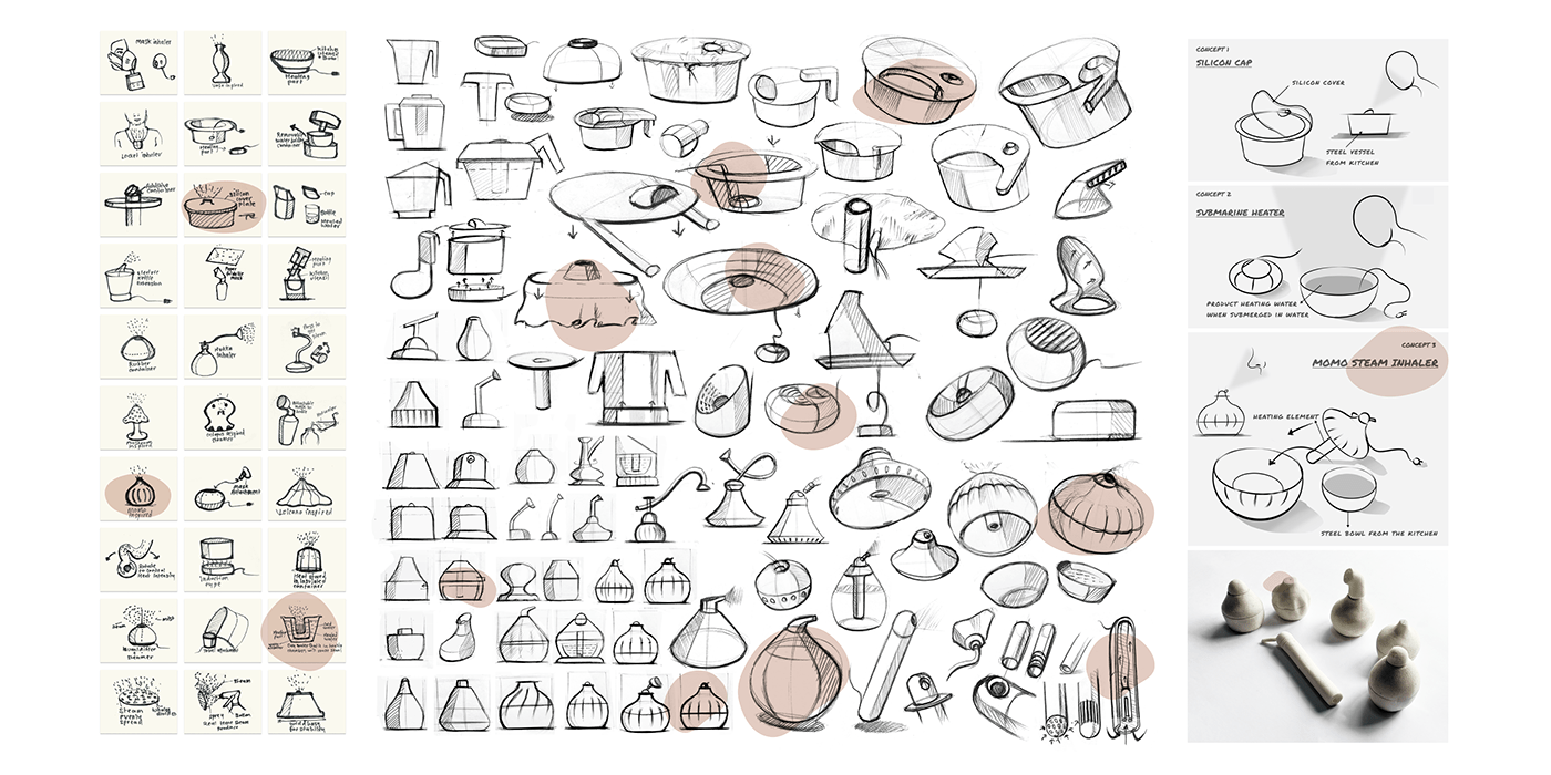 product design，Medical design，Steam inhaler，innovate，MOMO STEAMER，