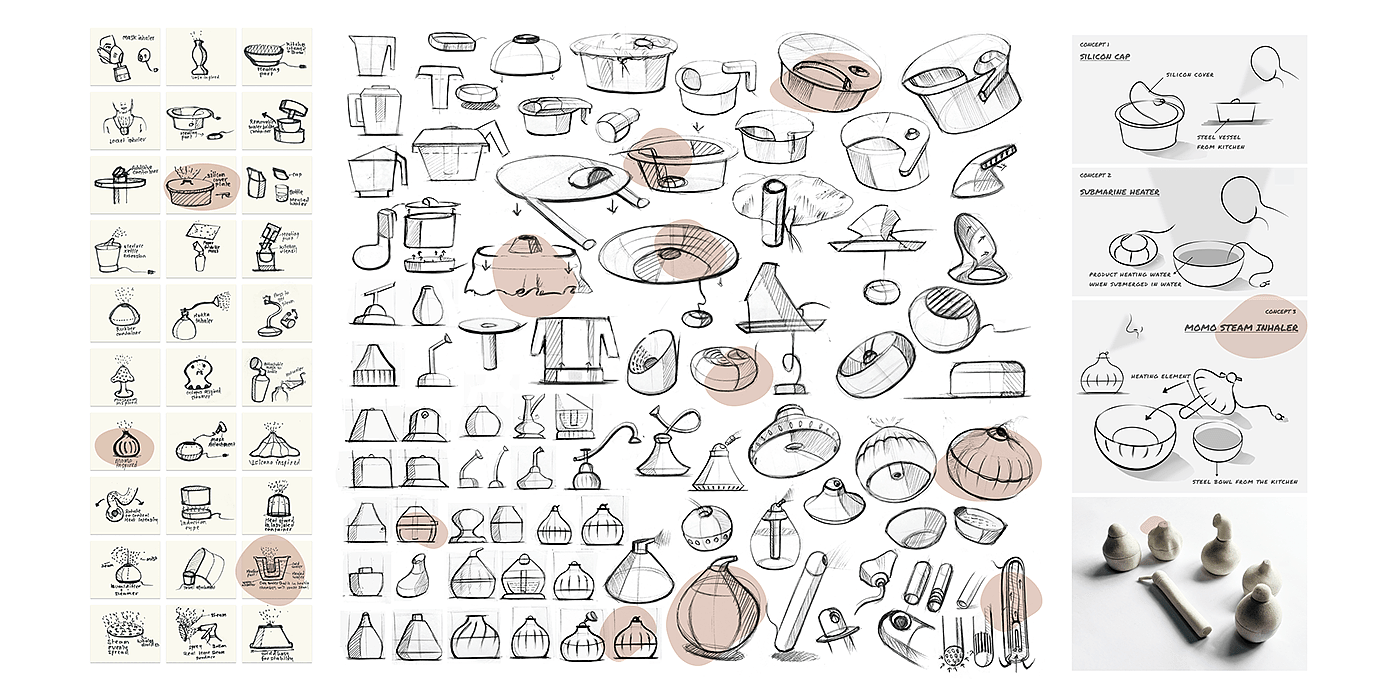 product design，Medical design，Steam inhaler，innovate，MOMO STEAMER，