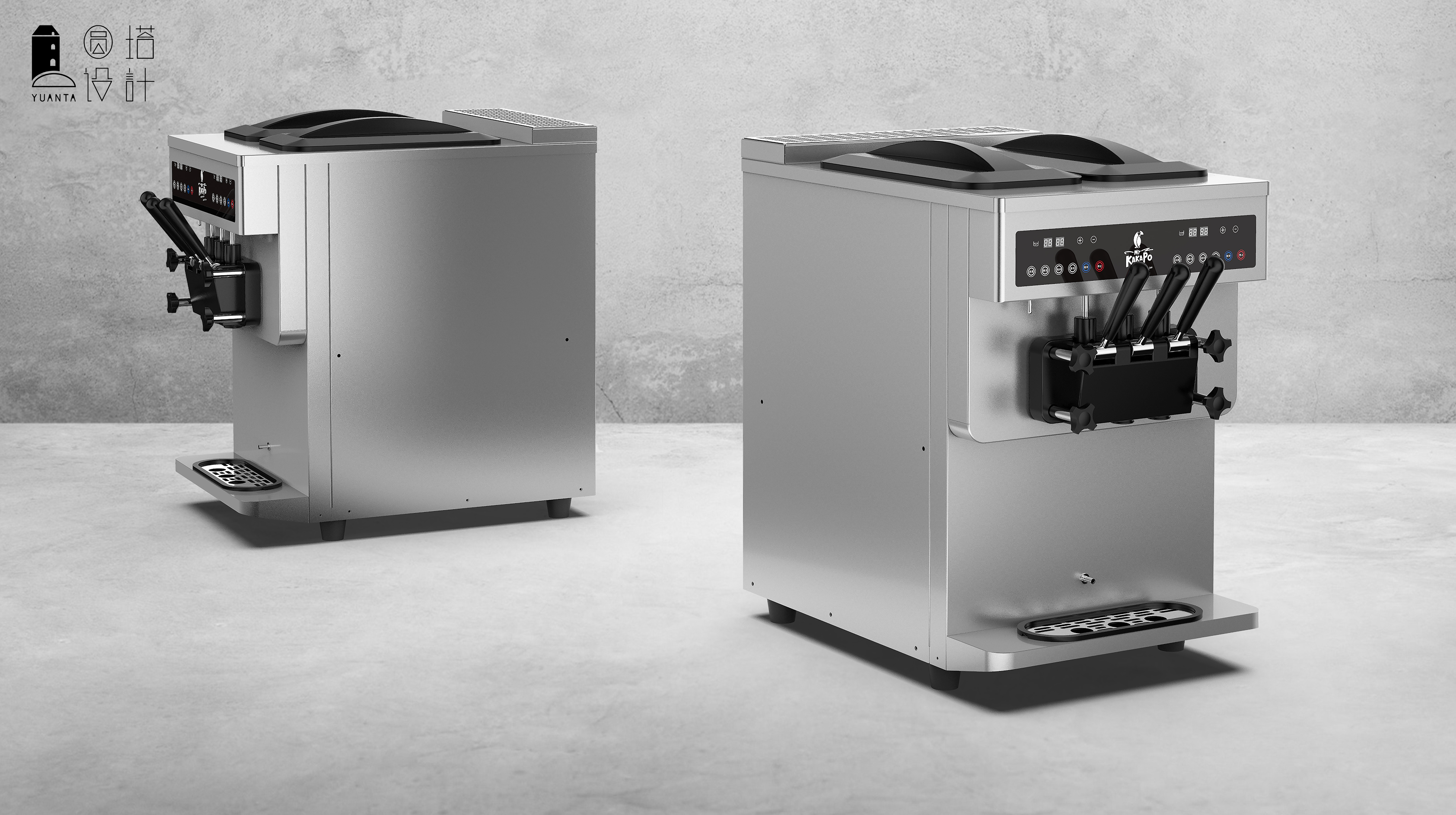 Ice cream machine，industrial design，