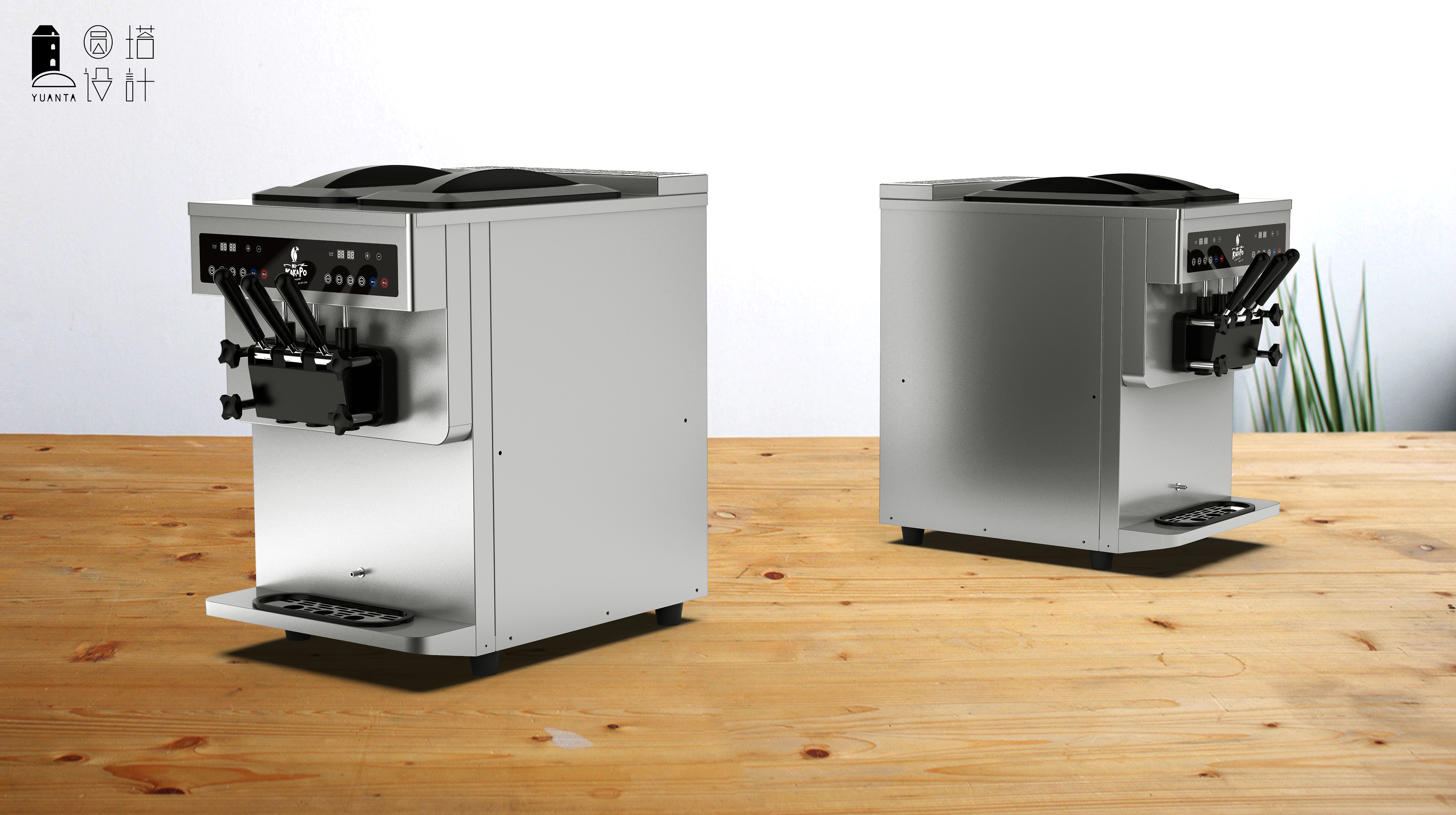 Ice cream machine，industrial design，