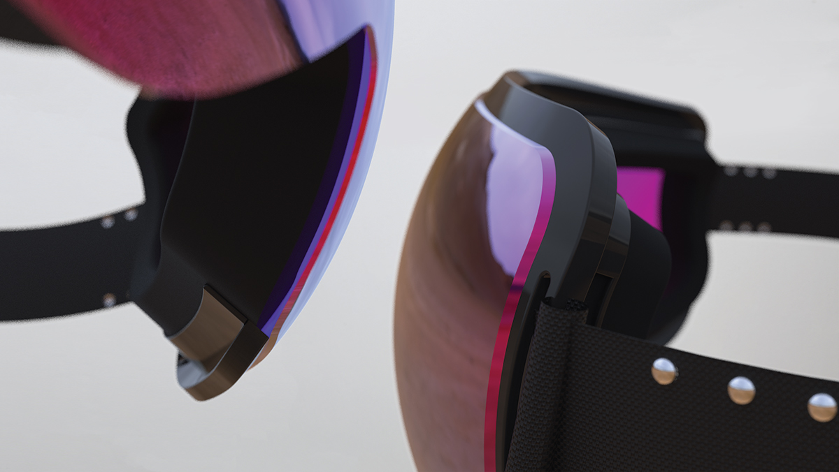 glasses，ANON，Adjustable quick rivet，oled display ，Elastic headband，