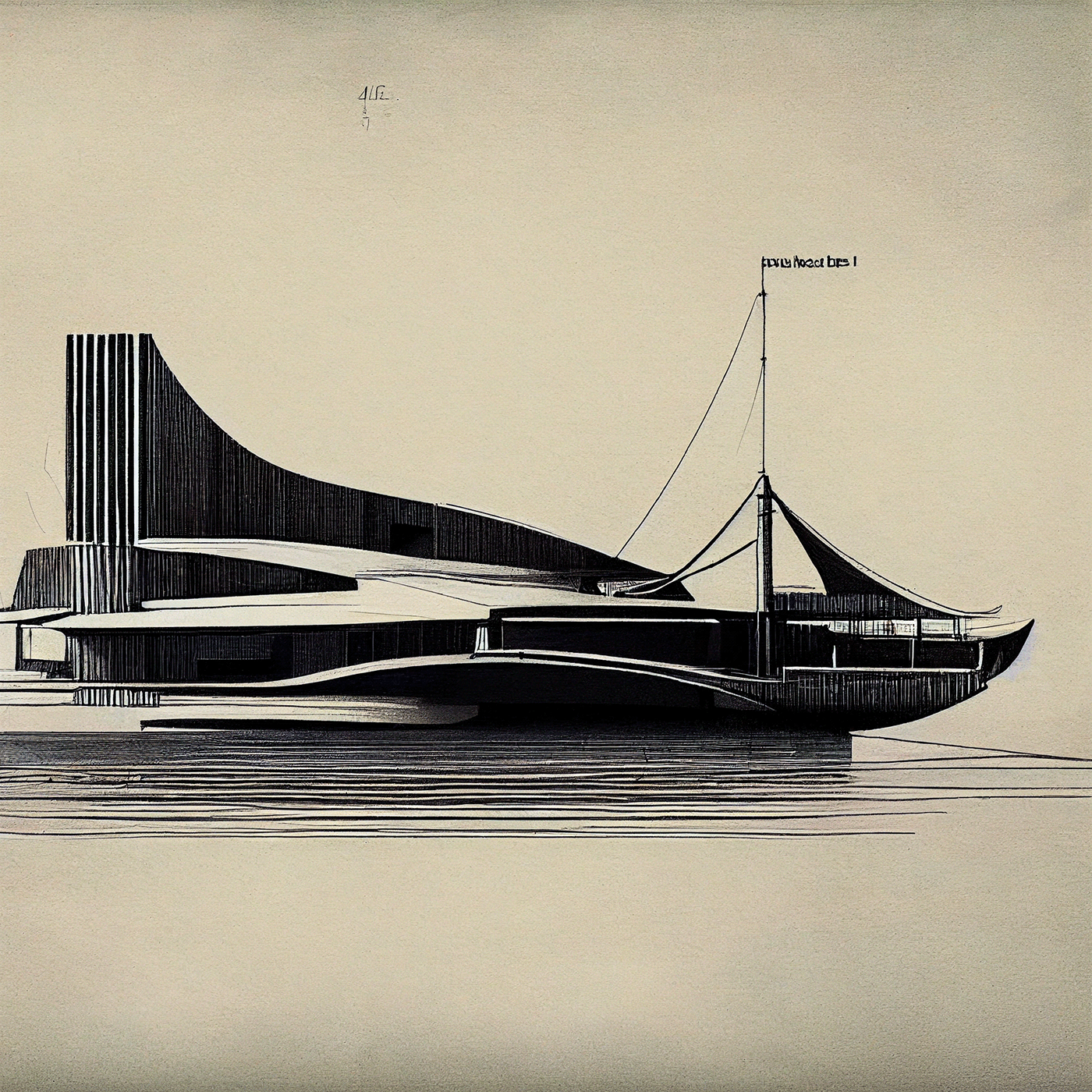 Design sketch，Yacht Design ，yacht，product design，