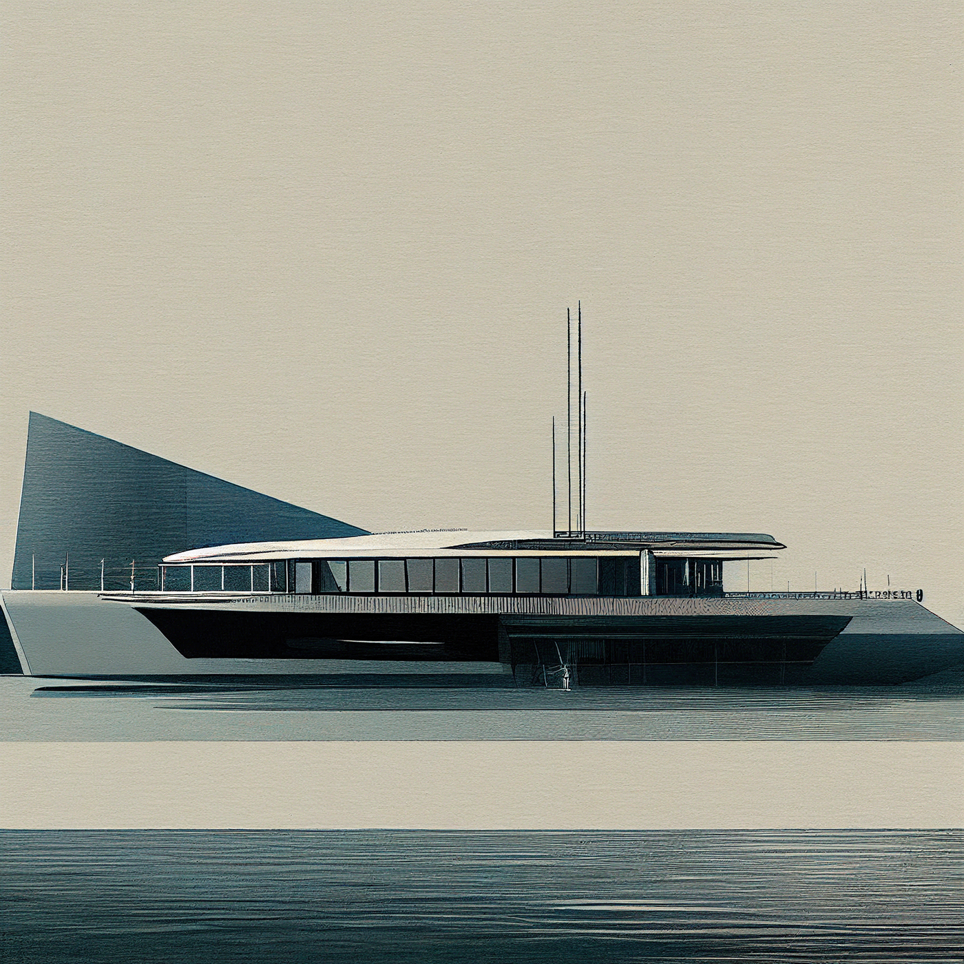 Design sketch，Yacht Design ，yacht，product design，