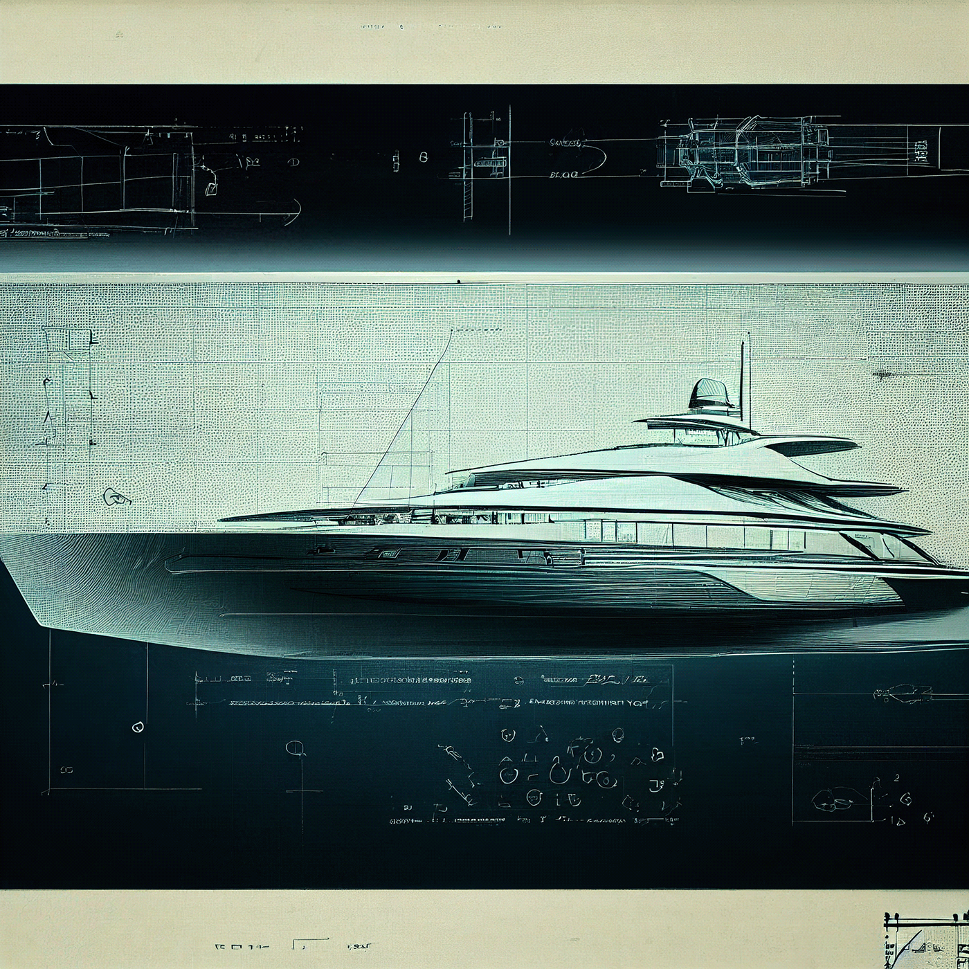 Design sketch，Yacht Design ，yacht，product design，