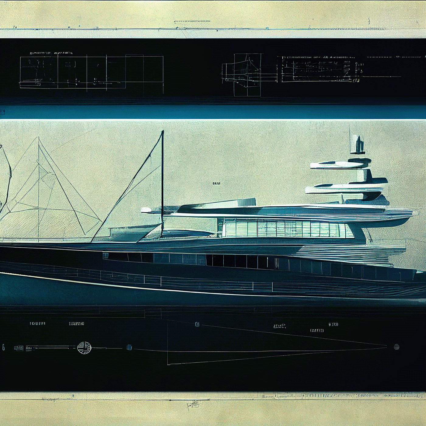 Design sketch，Yacht Design ，yacht，product design，