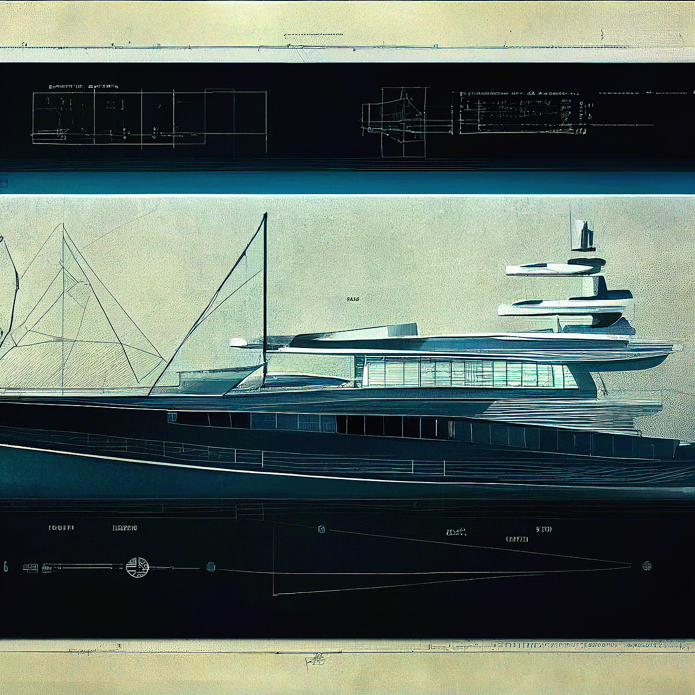 Design sketch，Yacht Design ，yacht，product design，