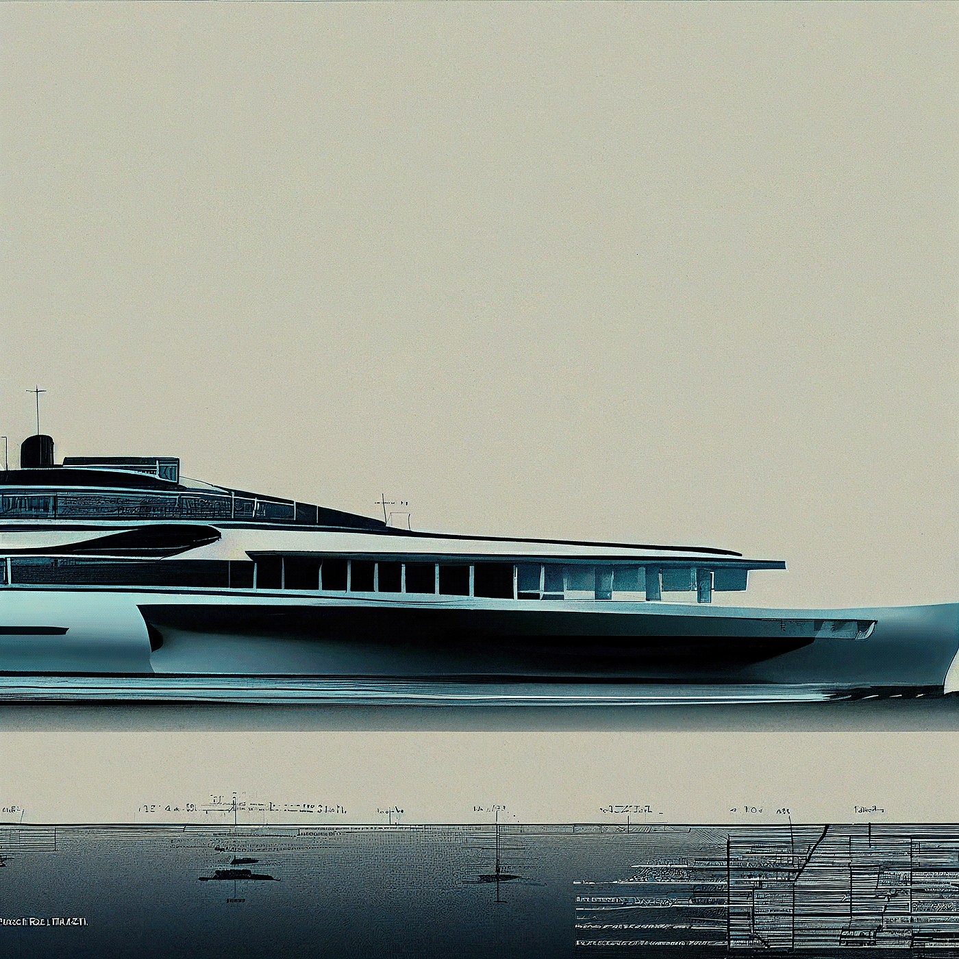 Design sketch，Yacht Design ，yacht，product design，