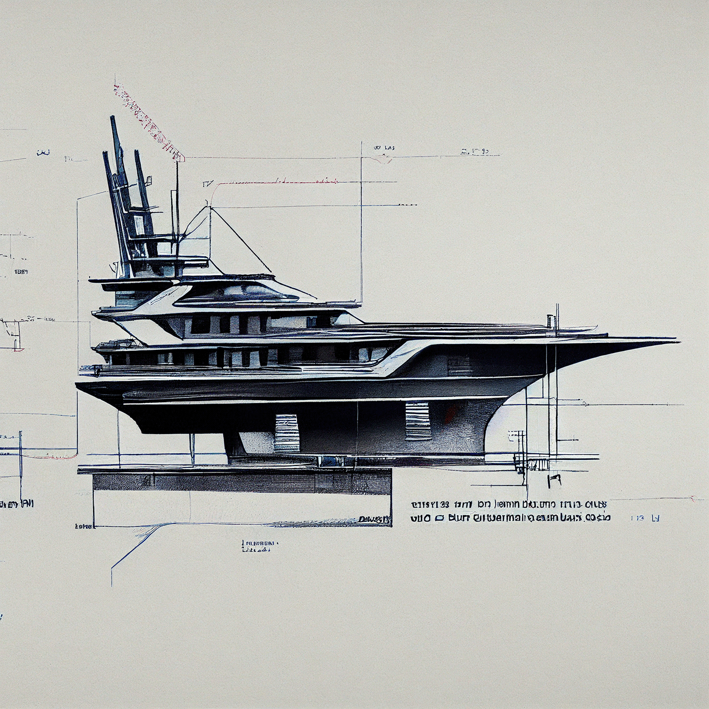 Design sketch，Yacht Design ，yacht，product design，