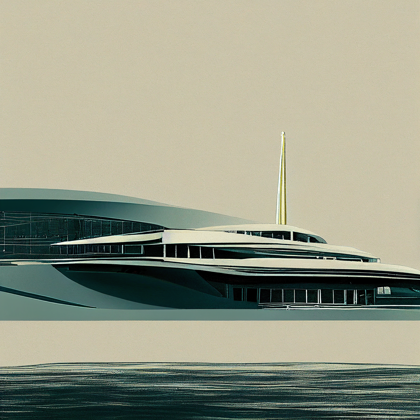 Design sketch，Yacht Design ，yacht，product design，