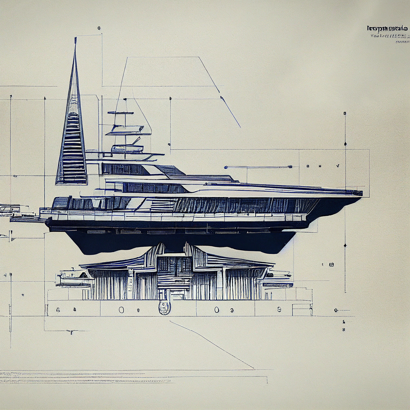 Design sketch，Yacht Design ，yacht，product design，