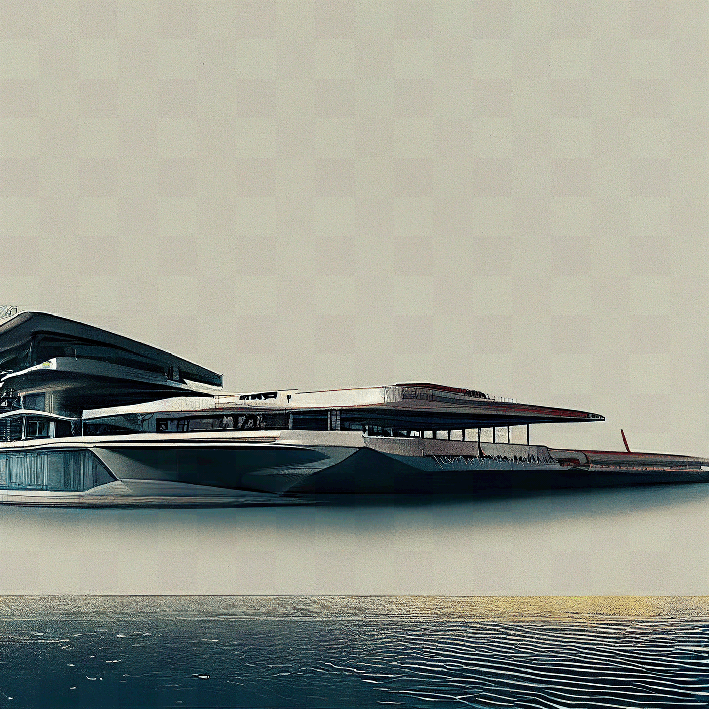 Design sketch，Yacht Design ，yacht，product design，