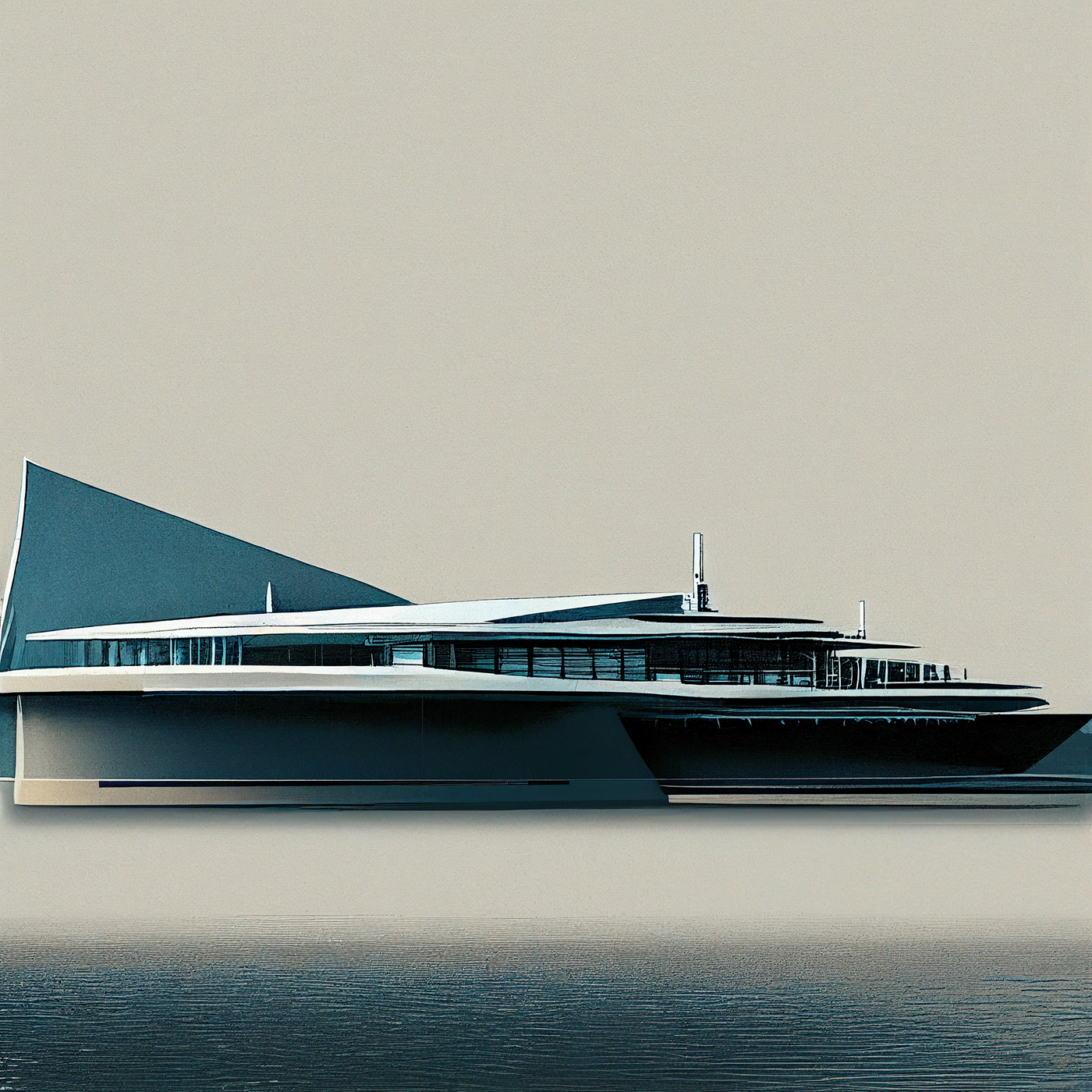 Design sketch，Yacht Design ，yacht，product design，