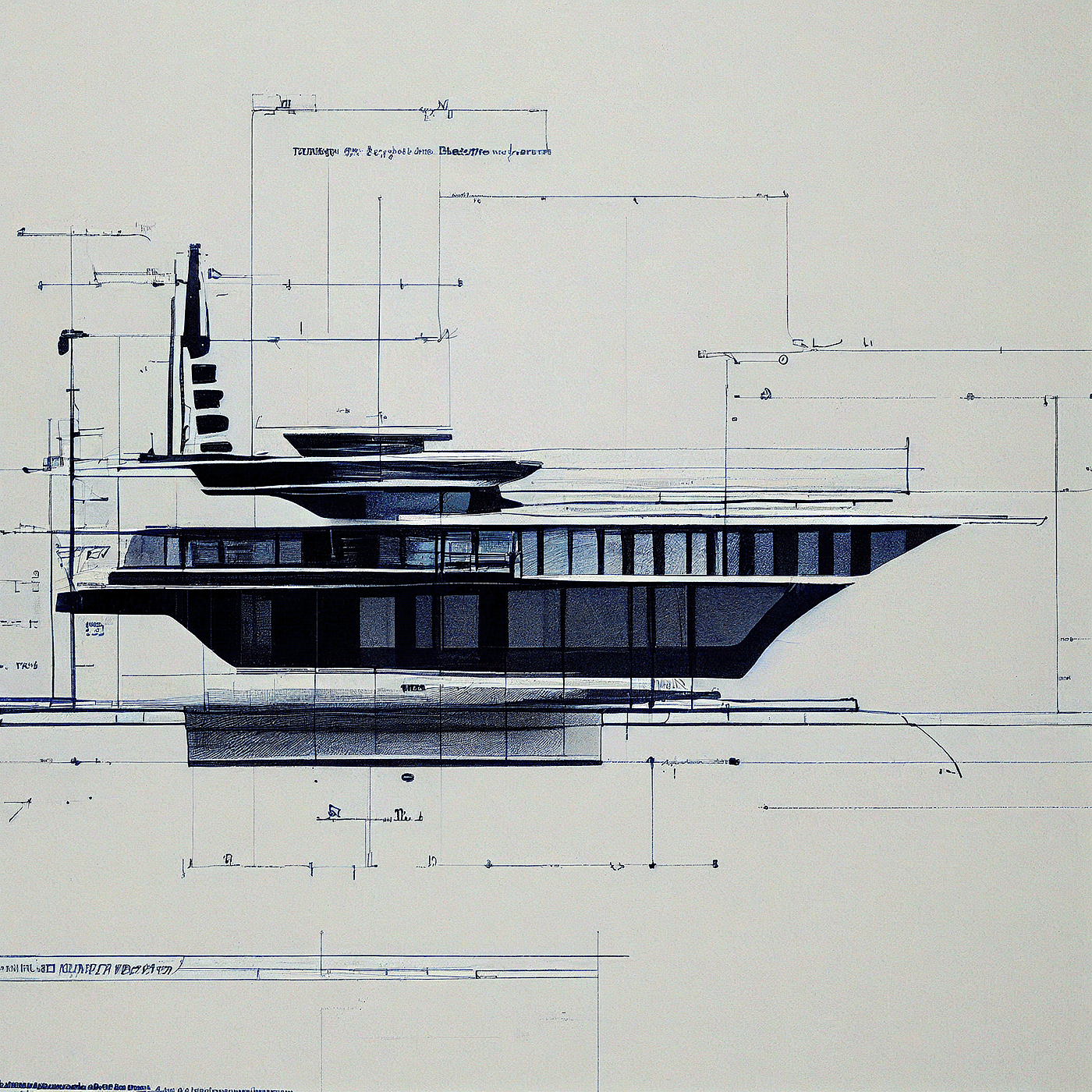 Design sketch，Yacht Design ，yacht，product design，