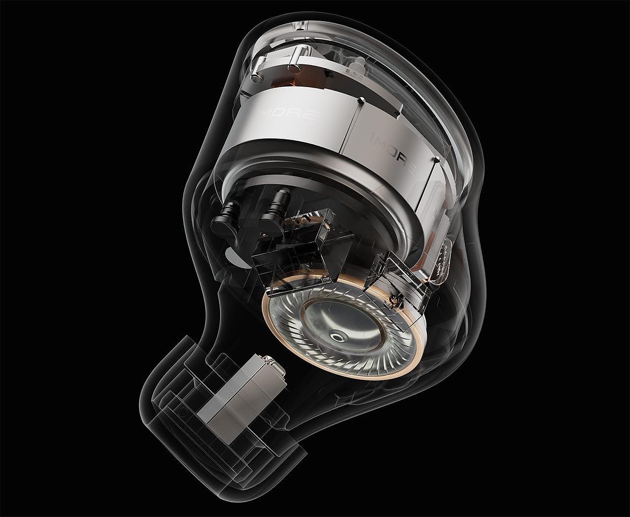 Bluetooth headset，product design，Appearance design，1MORE EVO，exquisite，