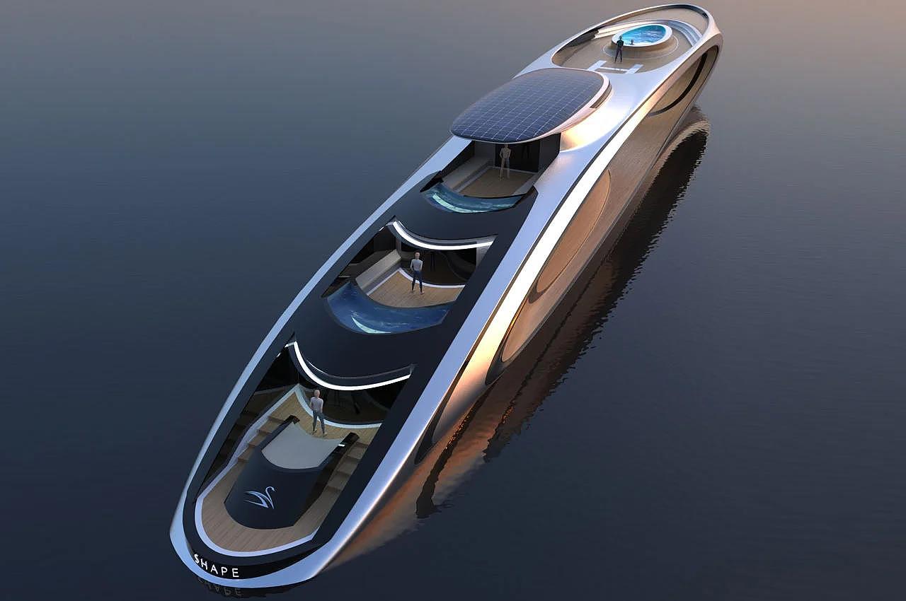 yacht，product design，sample reels，Appearance design，Cool，modern，
