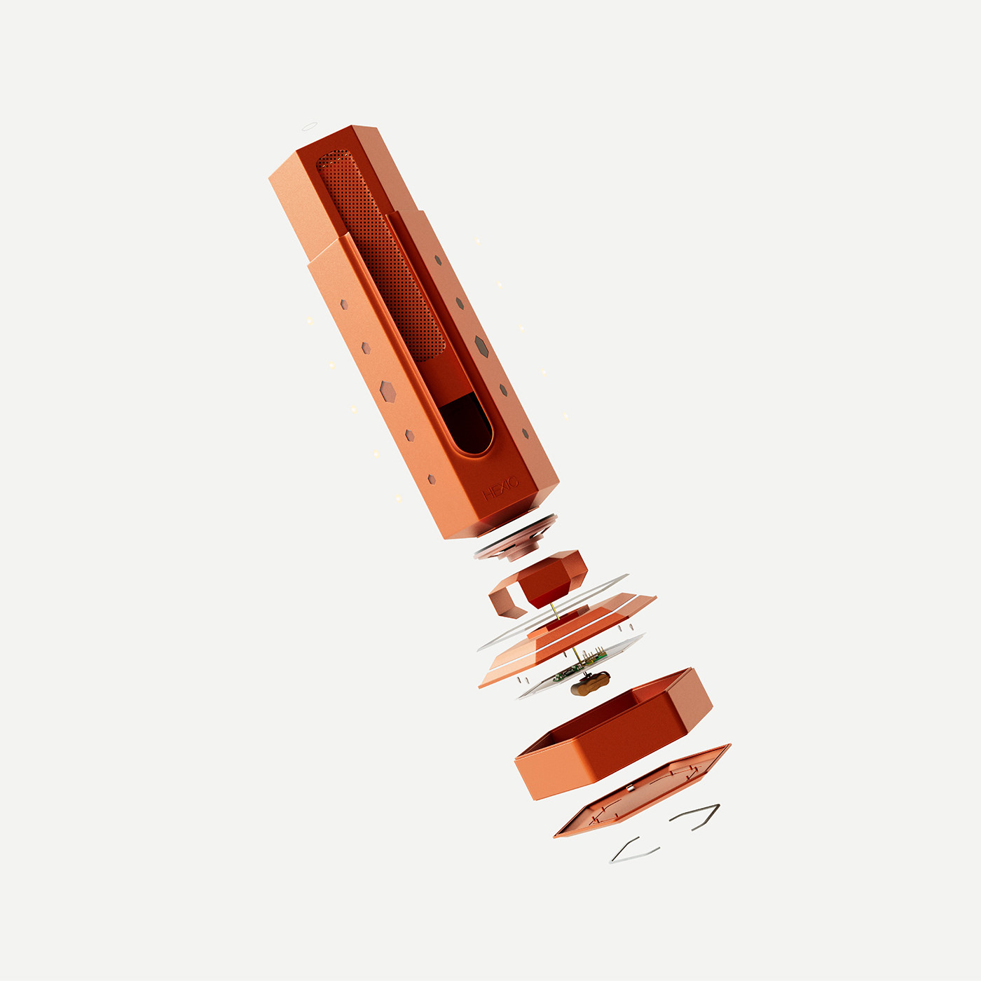 HEXIC，3D modeling，industrial design，product design，modularization，loudspeaker box，